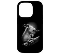 Capra che suona la tastiera pianista amante degli animali Custodia per iPhone 14 Pro
