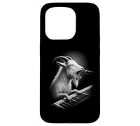 Capra che suona la tastiera pianista amante degli animali Custodia per iPhone 15 Pro