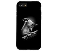 Capra che suona la tastiera pianista amante degli animali Custodia per iPhone SE (2020) / 7 / 8