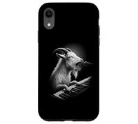 Capra che suona la tastiera pianista amante degli animali Custodia per iPhone XR