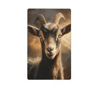 Capra con occhi saggi singola levetta vuota piastra da parete copertura interruttore luce decorativa 1 banda per cucina camera bagno dimensioni 11,4 x 7 cm