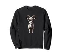 Capra con occhiali da sole - Funny Goat Farm Farmer Farming Felpa