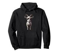 Capra con occhiali da sole - Funny Goat Farm Farmer Farming Felpa con Cappuccio