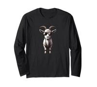 Capra con occhiali da sole - Funny Goat Farm Farmer Farming Maglia a Manica