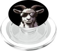 Capra con occhiali da sole - Funny Goat Farm Farmer Farming PopSockets PopGrip per MagSafe