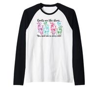 Capra Divertente Come la Scarpa Maglia con Maniche Raglan