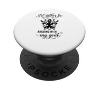 capra divertente Preferirei discutere con la mia capra PopSockets PopGrip Adesivo
