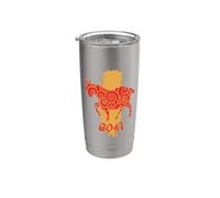 Capra, elemento, animale, segno, mento, oroscopo Bicchiere termico in acciaio inox doppia parete