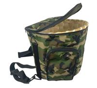 Capra Group Zaino e tracolla raccolta funghi professionale, con gerla in sfoglia, con Fondo a Rete Montagna Porta Funghi 40×31×h30 cm
