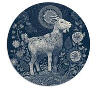 Capra Mexican Folk Art Style 1000pcs (67.5x67.5cm) Puzzle Adatto Per Adulti E Folla Dai 14 Anni in Su