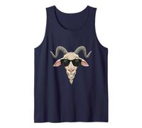 Capra Pet Funny Farm Animal Cool Shades Summer Sun Canotta