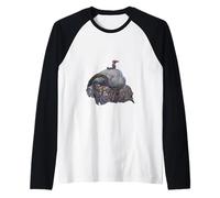 Capra scandinava Julbocken Yule Dopo John Bauer Maglia con Maniche Raglan