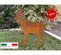 Capretta in Ferro Corten Decorazione Giardino arredo casa idea regalo 40 x 50cm