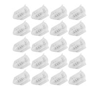 Capri di richiamo della pesca a esca 20pc design sovralimentato a tubo in acciaio inossidabile inossidabile Peso dell'esca con tubo di inserimento dell'esca per tallone per (S)