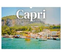 Capri - Im Golf von Neapel. (Wandkalender 2026 DIN A3 quer), CALVENDO Monatskalender: Atemberaubende Felsenlandschaft direkt am Mittelmeer.
