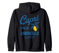 Capri Italia Limoncello La Dolce Vita Arte Felpa con Cappuccio