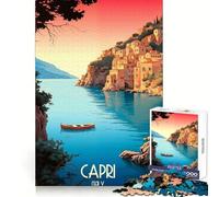 Capri Italia Puzzle da 1000 pezzi per adolescenti Richiamo Potere Cozy Relaxtime Incastro solido Regalo adorabile (38x26cm)