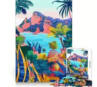 Capri Italia Puzzle minimalista da 1000 pezzi per ragazzi Puzzle stimolante per la mente Divertimento senza stress Bordi definiti Regalo per le vacanze (50x75cm)