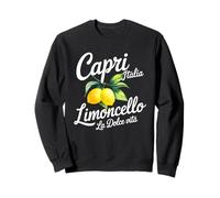 Capri La Dolce Vita Limoncello Italiano Limone Carino Uomo Donna Felpa