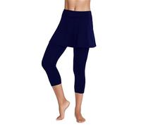 Capri Leggings da Donna 3D Pantaloni Palestra Dimagranti Elasticizzati Yoga Pants Cotone Leggins Classici Primavera Fitness Vita Alta Casual Estivi Leggeri