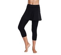 Capri Leggings da Donna 3D Pantaloni Palestra Dimagranti Elasticizzati Yoga Pants Cotone Leggins Classici Primavera Fitness Vita Alta Casual Estivi Leggeri