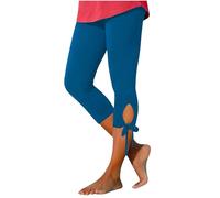 Capri Leggings da Donna Leggins Push up a Vita Alta Morbidi ed Elasticizzati Coprenti Pinocchietto Elastici Opaco Morbido Leggero 3/4 Shorty Cotone per Sportivi o Casual 2025
