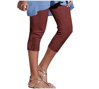 Capri Leggings da Donna Leggins Sportivi Push Up Yoga Pants Elasticizzati Pantaloni della Tuta Larghi Morbidi e Confortevoli Fitness per Sport, Palestra,