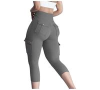 Capri Leggings da Donna Pinocchietti Leggeri Fitness Yoga Pants Elasticizzati Pantaloni Casual Sudore Pilates Traspirante Elastici Cuciture Pantacollant Anticellulite per Sport, Gym, Running