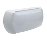 CAPRI Plafoniera tartaruga stagna applique bianco LED 12W luce esterni IP54 lampada parete muro ingresso giardino viale muretto porticati 4000K 960 lumen 230V