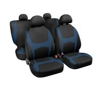 Set completo coprisedili fodere Stretch-Fit Capri Nero/Blu
