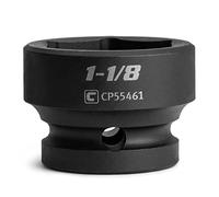 Capri Tools 1-1/8" Stubby Impact Socket, 1/2" Drive, 6-Point, SAE