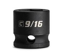 Capri Tools 9/16 in. Stubby Impact Socket, 3/8 in. Drive, 6 Point, SAE