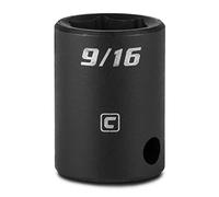 Capri Tools 9/16-Inch Shallow Impact Socket, 3/8-Inch Drive, 6-Point, SAE