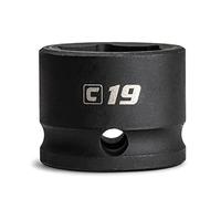 Capri Tools - Bussola a percussione, 19 mm, attacco 3/8", 6 punti