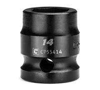 Capri Tools Bussola a percussione tozza da 14 mm, attacco da 1/2", 6 punti, metrica