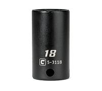 Capri Tools Bussola semi-profonda da 3/8", attacco da 18 mm