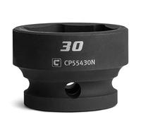 Capri Tools Bussola Stubby Impact da 30 mm, attacco da 1/2", 6 punti, metrico