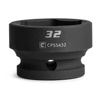 Capri Tools Bussola Stubby Impact da 32 mm, attacco da 1/2", 6 punti, metrico