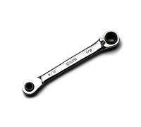 Capri Tools Chiave a cricchetto reversibile 4 in 1 a 120 denti, 5/16, 3/8, 7/16, 1/2", SAE