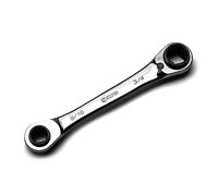 Capri Tools Chiave a cricchetto reversibile 4 in 1 a 120 denti, 9/16, 5/8, 11/16, 3/4", SAE