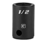 Capri Tools CP53053 1/2-Inch Shallow Impact Socket, 3/8-Inch Drive, 6-Point, SAE
