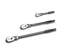 Capri Tools Cricchetti, vero arco oscillante a 72 denti, 5 gradi (set da 3 pezzi/profilo basso testa flessibile), (modello: CP12000FX)