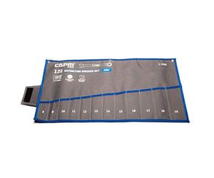 Capri Tools Custodia arrotolabile per chiavi, metrica, 12 tasche