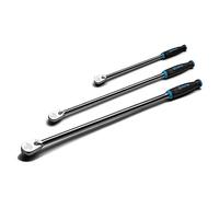 Capri Tools, Set cricchetto extra lungo fine a 90 denti, impugnatura morbida ergonomica, attacco da 1/4”, 3/8/, 1/2”, 3 pezzi