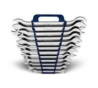 Capri Tools Set di 12 chiavi combinate super sottili con supporto per chiavi, metrica, 6-28 mm