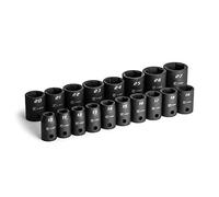 Capri Tools Set di chiavi a bussola 1/2", metriche da 10 a 27 mm, 18 pezzi