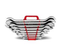 Capri Tools Set di chiavi combinate super sottili con supporto per chiavi, SAE, 1/4-1-1/4", 8 pezzi