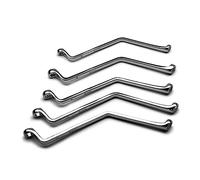 Capri Tools Set di chiavi per lo spurgo dei freni, a doppia testa angolata, da 7 a 11 mm, 5 pezzi, sistema metrico