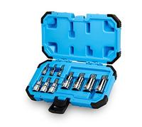 Capri Tools Set di punte con scanalatura XZN triple square per chiavi a bussola, 10 pezzi, in acciaio S2