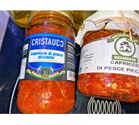 CAPRICCIO DI PESCE TIPO SARDELLA NEONATA PEPERONCINO CALABRIA ARTIGIANALE 2 VASI